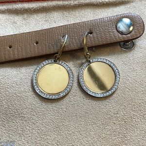 Gold coin earrings from Michael Kors